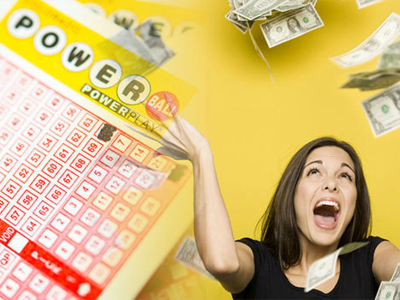 Woman winning the lottery